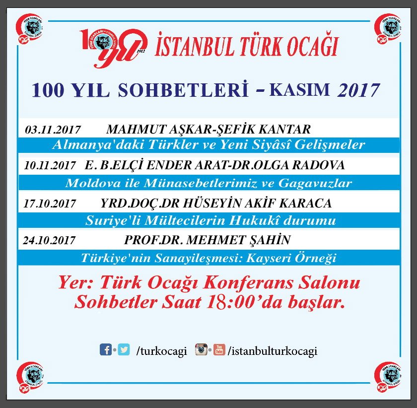 Kasım 2017 Programımız