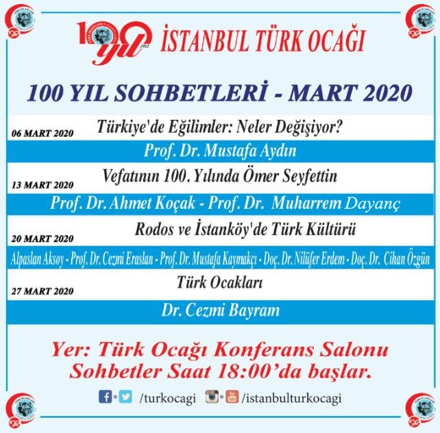 Mart 2020 Programımız